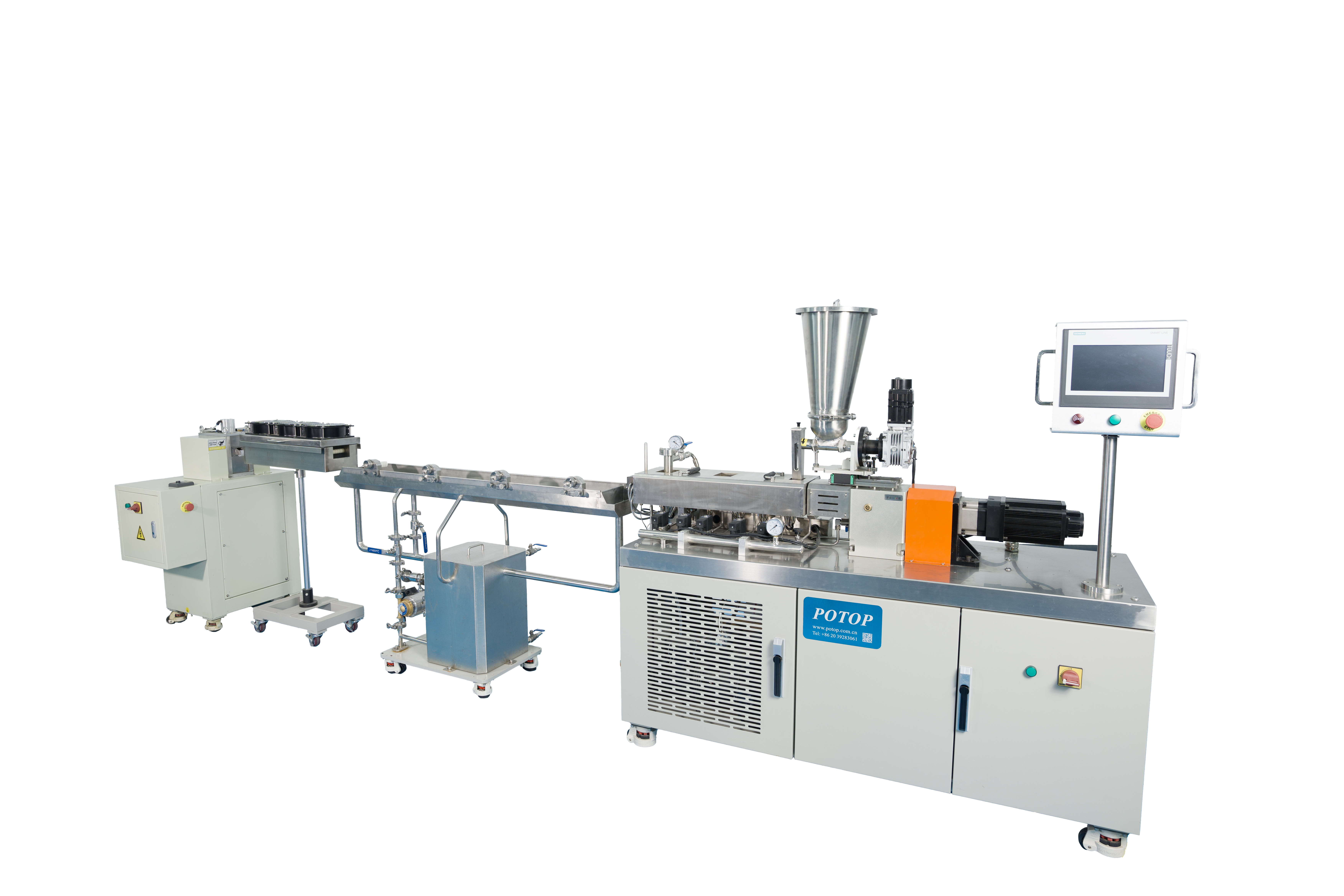 剖分式小型精密雙螺桿擠出造粒線MGPL-1640